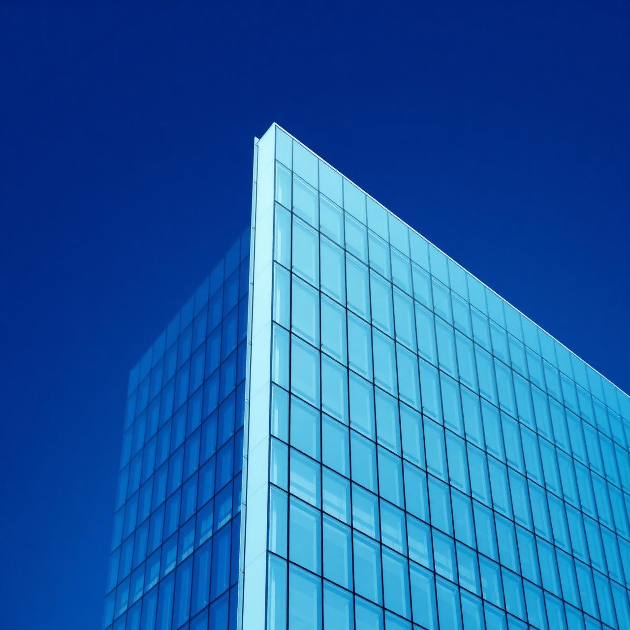 Modern glass tower symbolising growth and stability